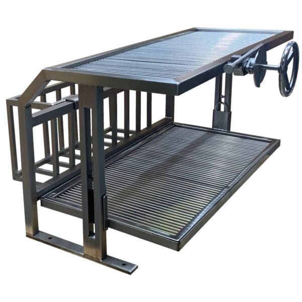 Stainless fireplace grill cooking insert