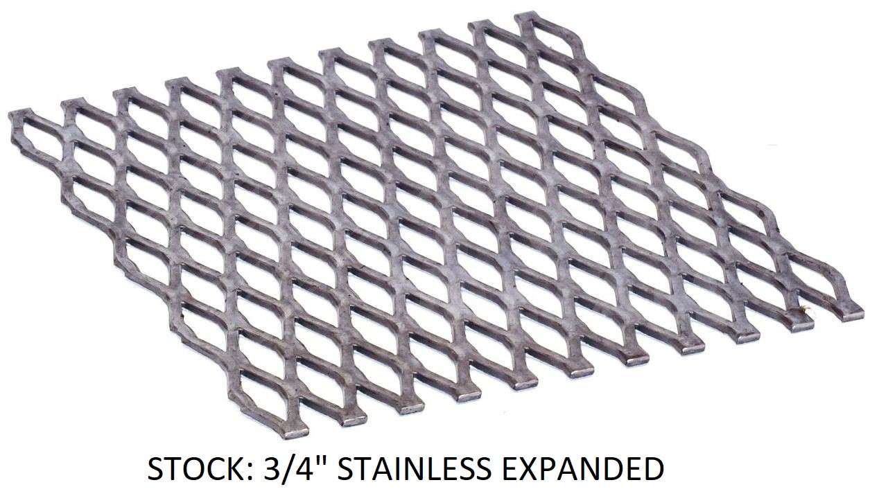 Stainless Expanded metal JD Fabrications BBQ