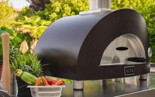 ALFA One patio oven countertop sitting