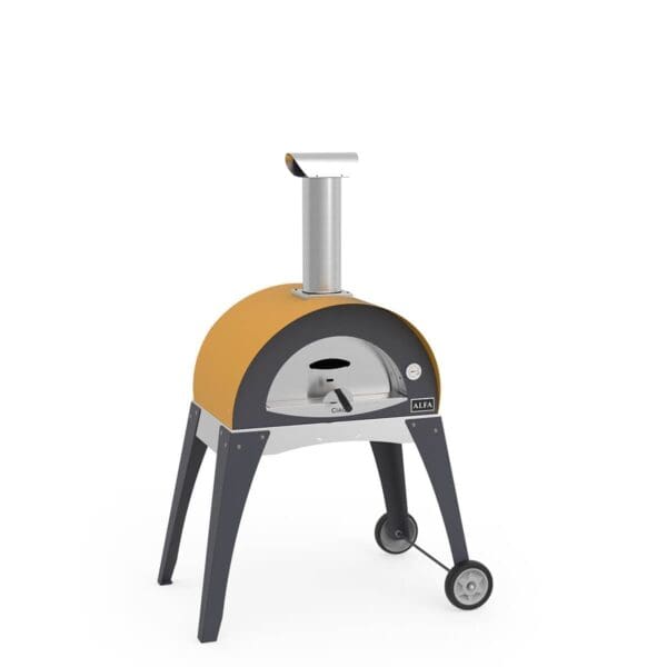 ALFA CIAO wood oven with cart