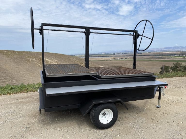 5x8 Santa Maria Trailer BBQ Grill Pit 12 F