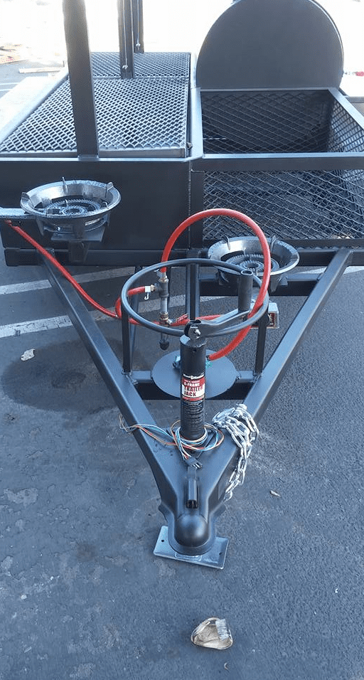 Custom Burners On Tunge Of Santa MAria Grill