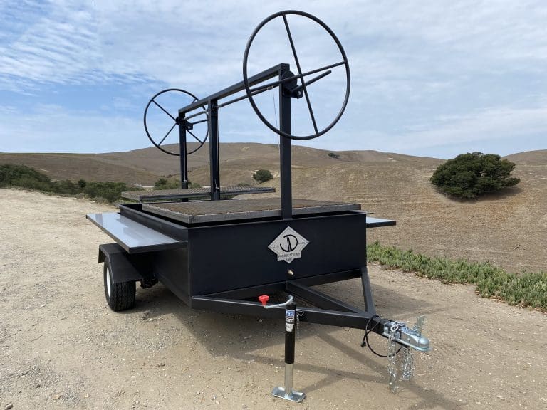 5x8 Santa Maria Trailer BBQ Grill Pit 22 F