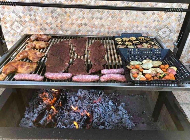 Steel-Argentine-Style-Grill-cooking-Asado
