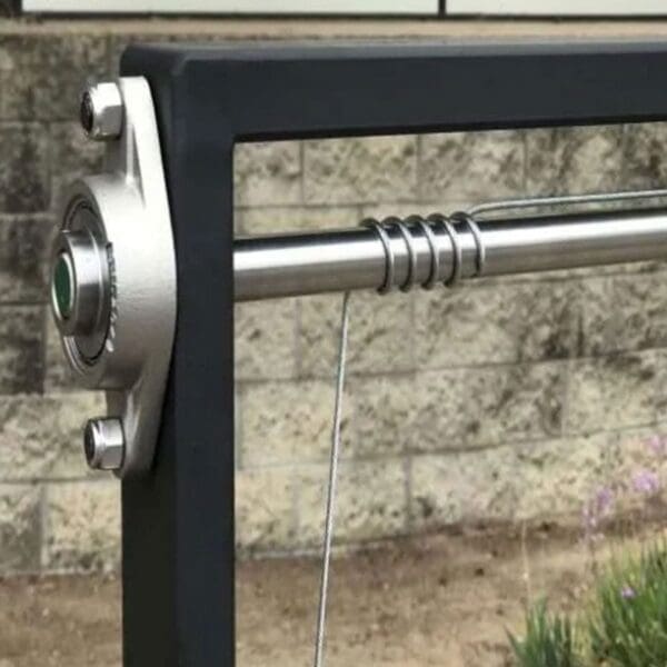 For seamless grate height adjustment, add pillow block bearings to a crank shaft.
