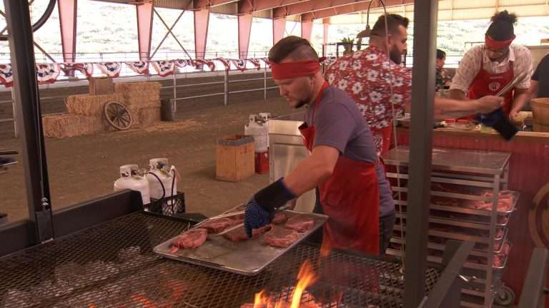 Derrick Fox MAster chef season 12 contestant Grilling on Argentine Style Grills