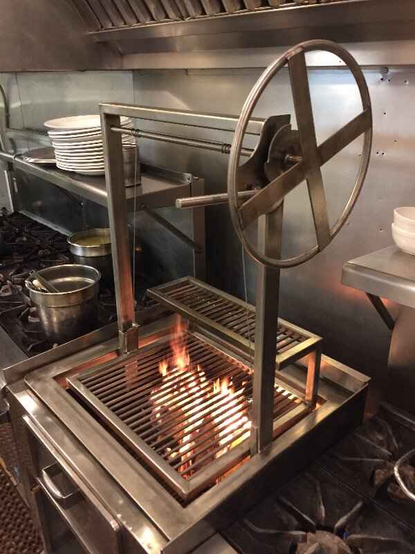 warming rack on top of grill grate