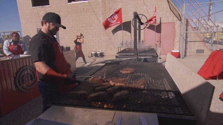 grilling pork on Santa maria grills