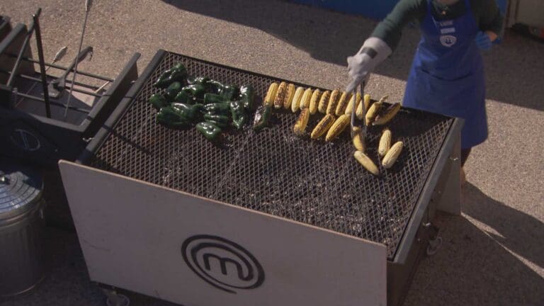 master chef grilling corn on JD Fabrications grills